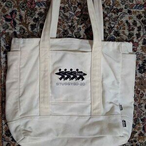 Stussy x CDG Comme des Garçons Canvas Tote Bag